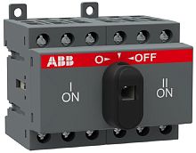 Рубильник реверсивный ABB OT25F3C 3п 25А с ручкой картинка